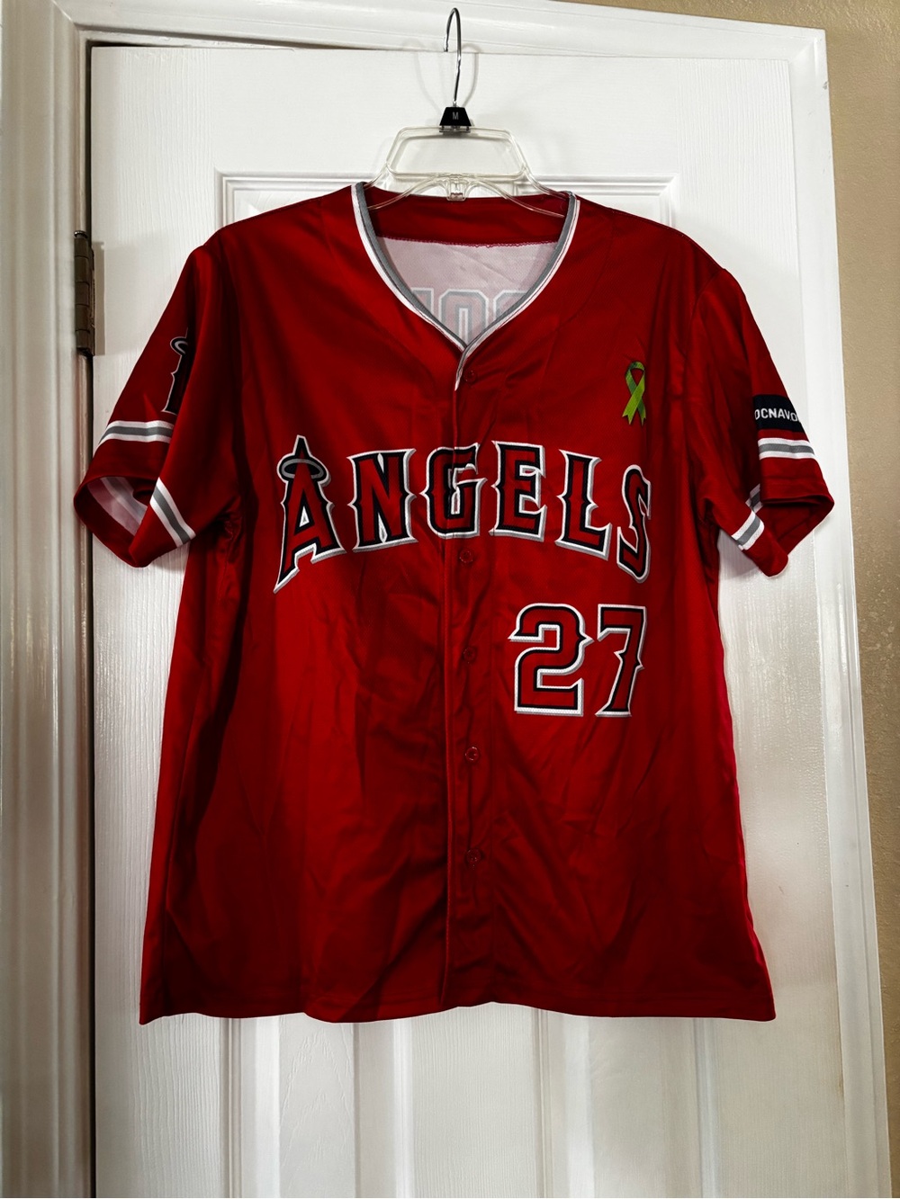 Anaheim Angels Trout #27 Youth Jersey
